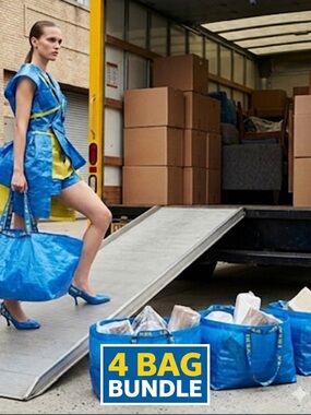 4 IKEA Frakta Bags 4 bags included, New